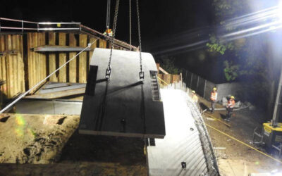 OptemARCH – arch bridge installation using night shift